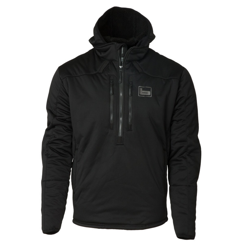 Banded FG-1 Soft-Shell Pullover in Black Color